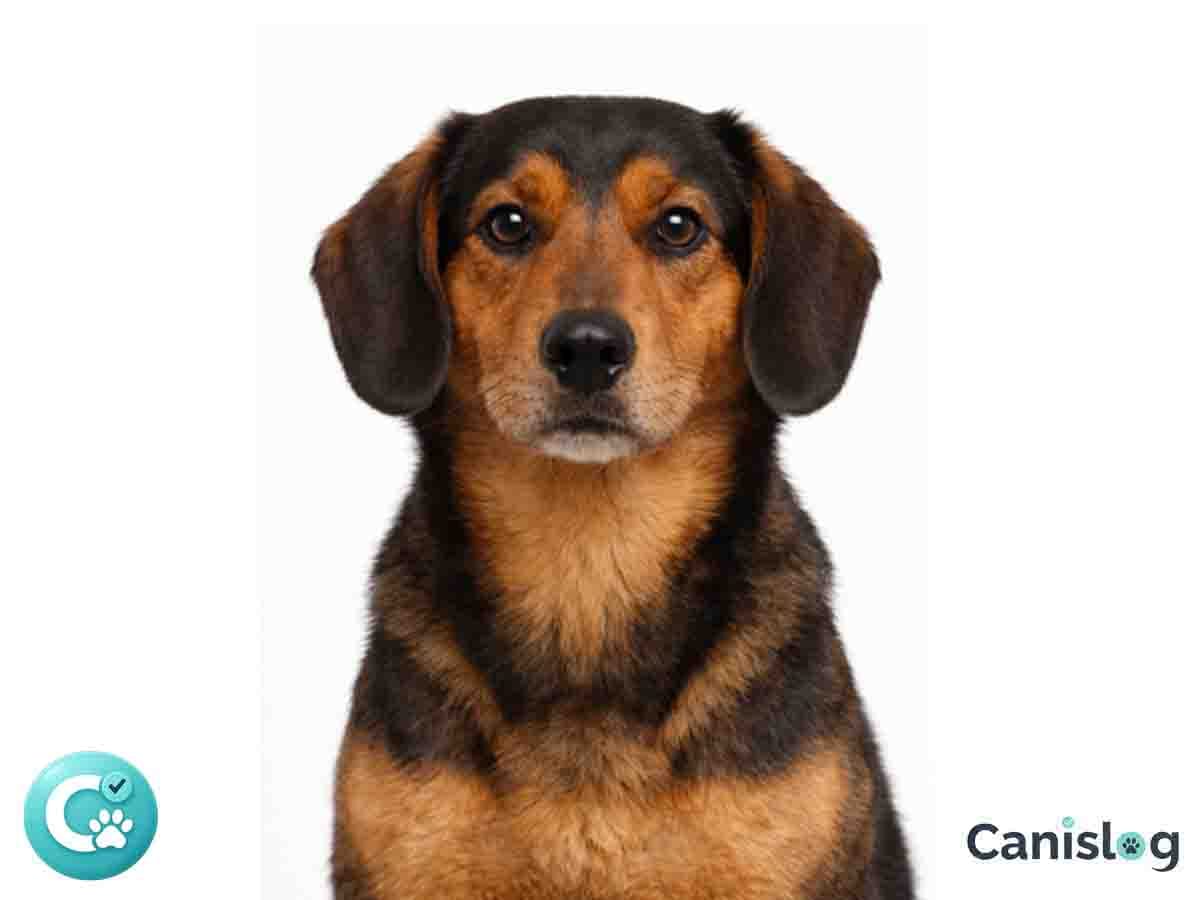 Alpenländische Dachsbracke im Profil