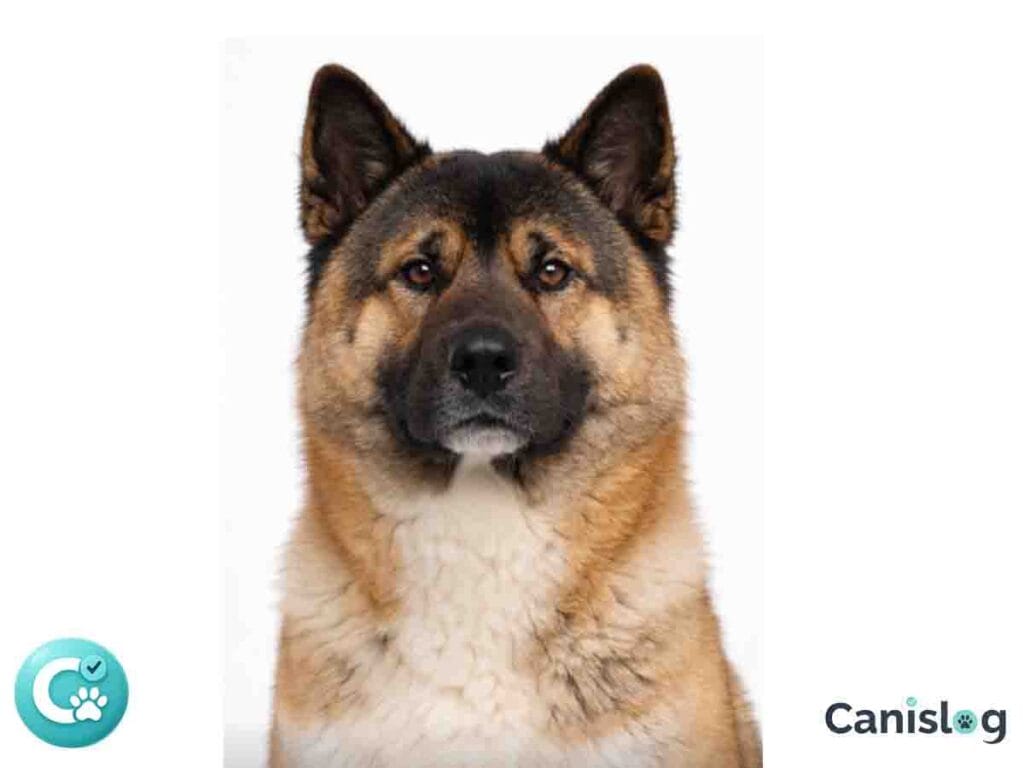 American Akita im Profil