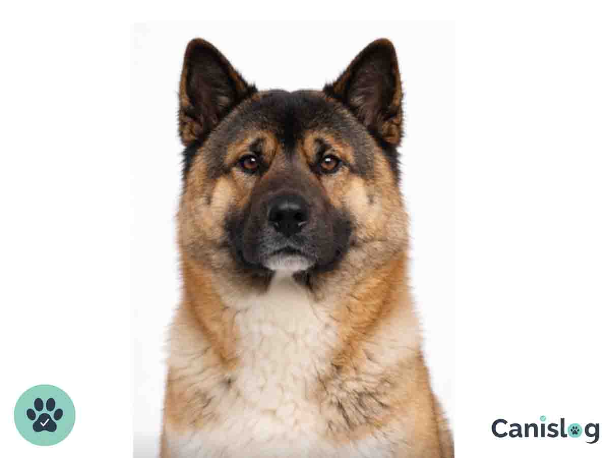American Akita im Profil