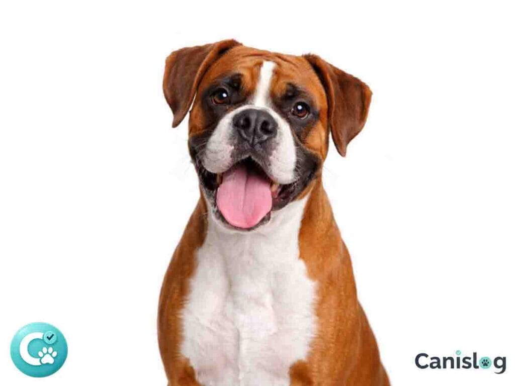 Boxer Hund im Profil – muskulöser, kurzhaariger Familienhund mit wachsamer Ausstrahlung