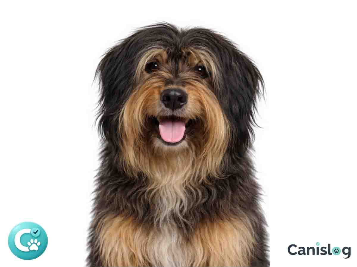 Cao da Serra de Aires als portugiesischer Hütehund mit langem, zotteligem Haarkleid in Bewegung