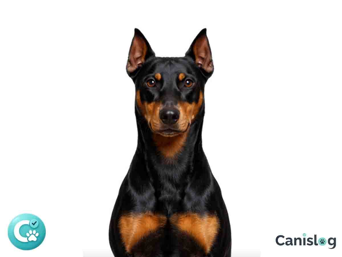 Deutscher Pinscher im Profil