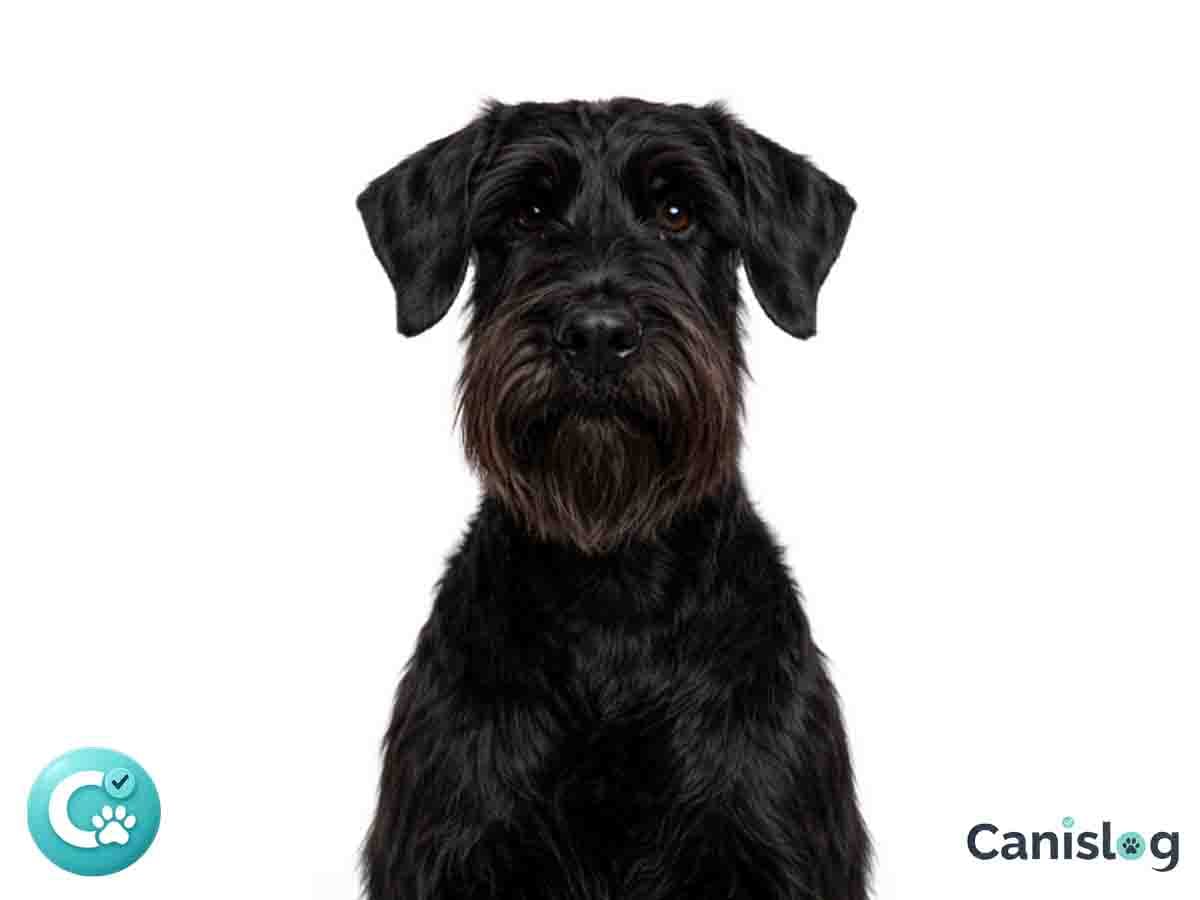 Riesenschnauzer im Profil