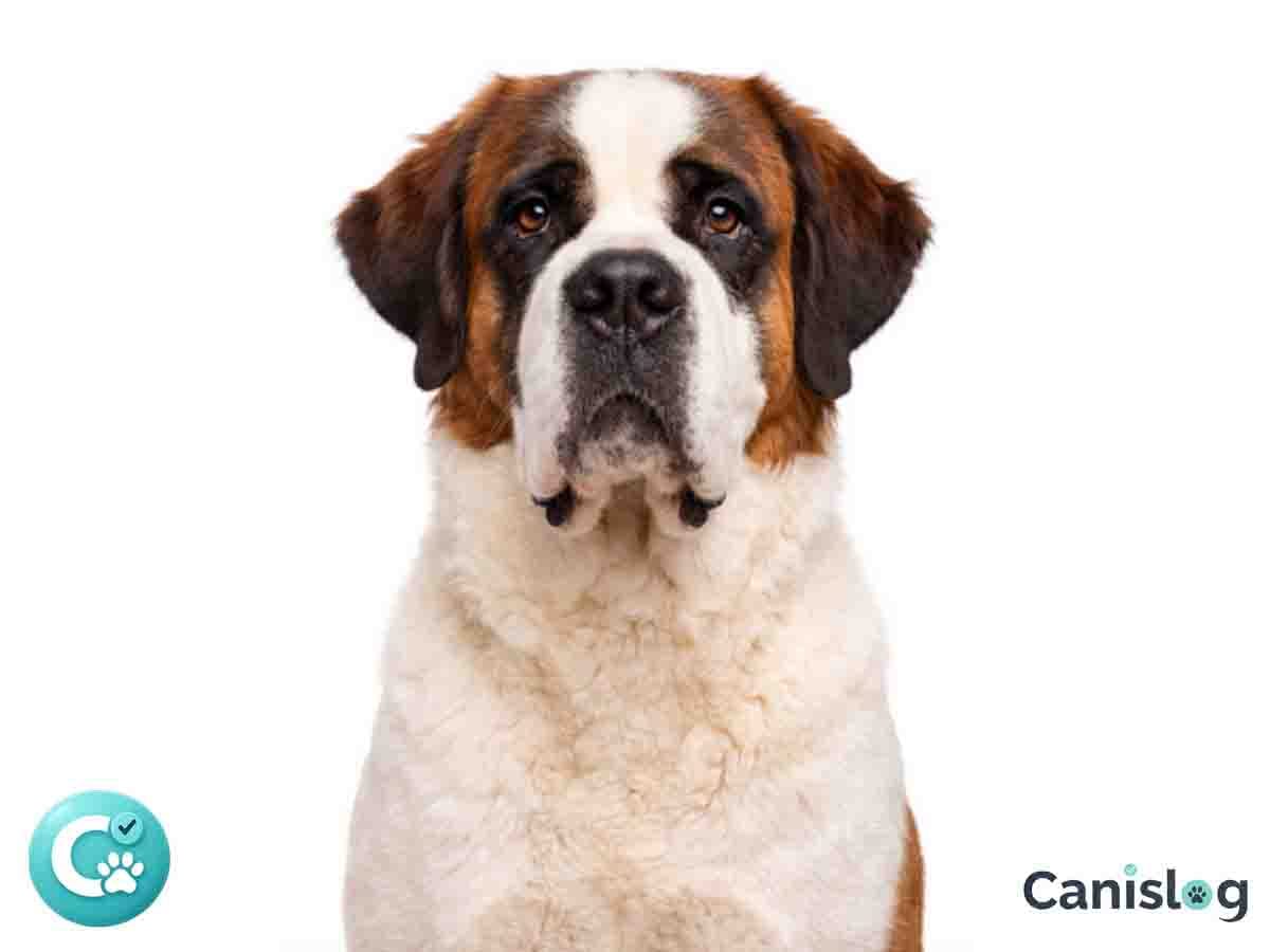 St. Bernhardshund im Profil