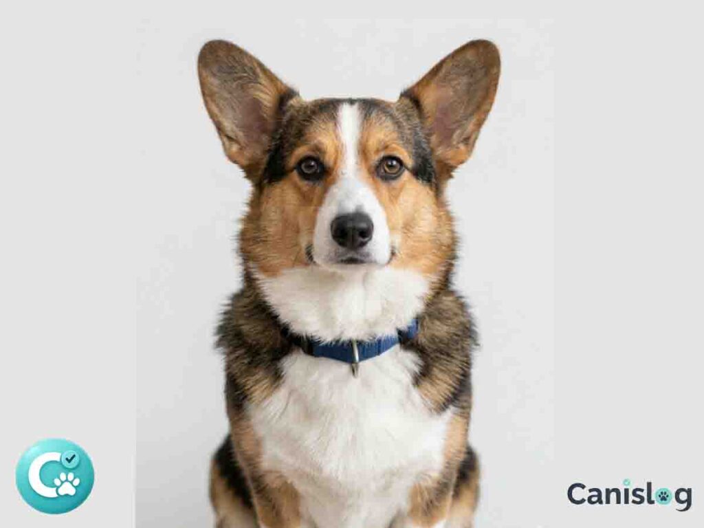 Welsh Corgi Cardigan Hund mit langem Schwanz im Freien